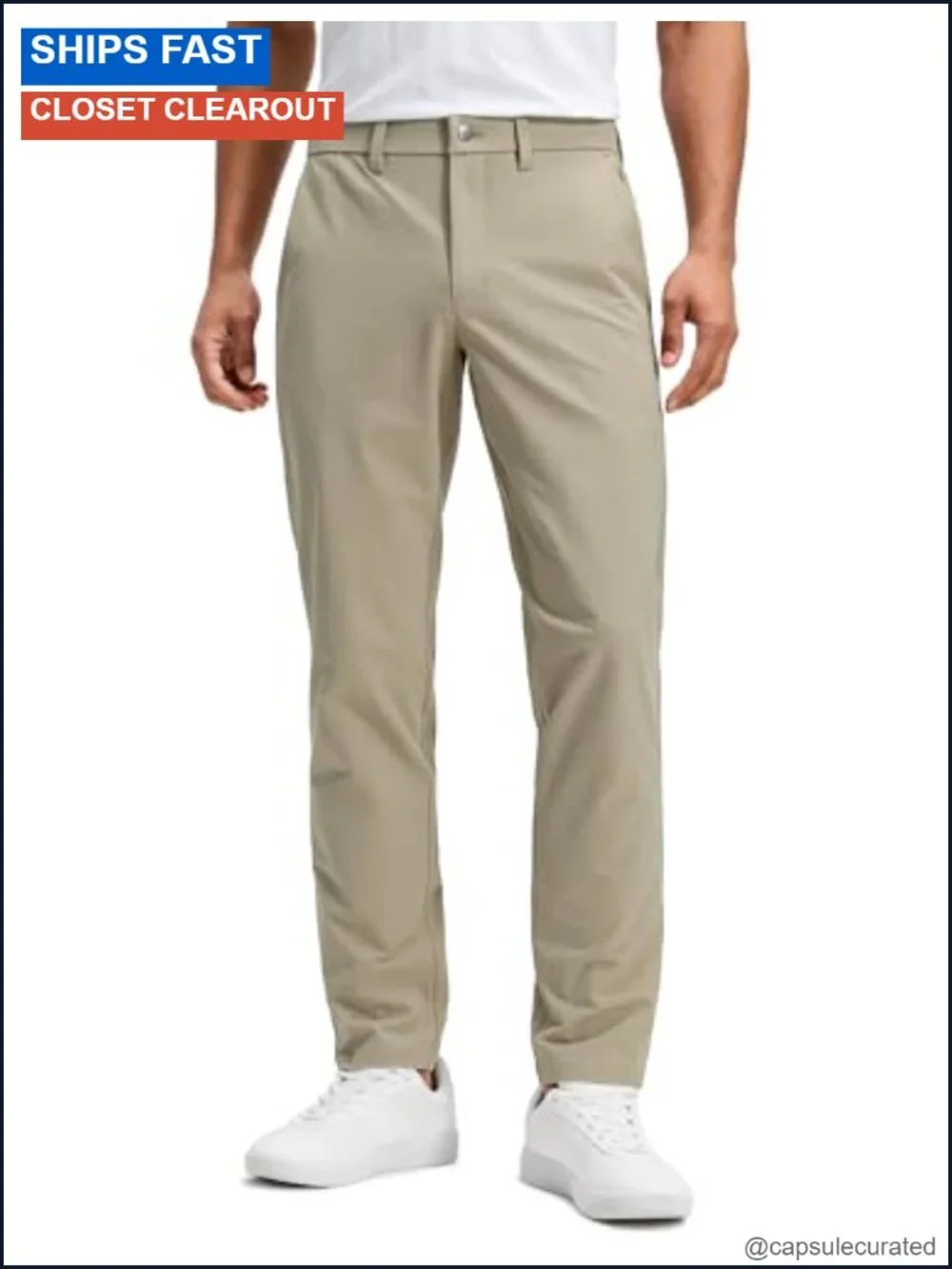 Stretch Cotton Chino Pants 32